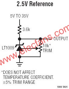 LT1009典型應用電路圖  www.zgszdi.cn