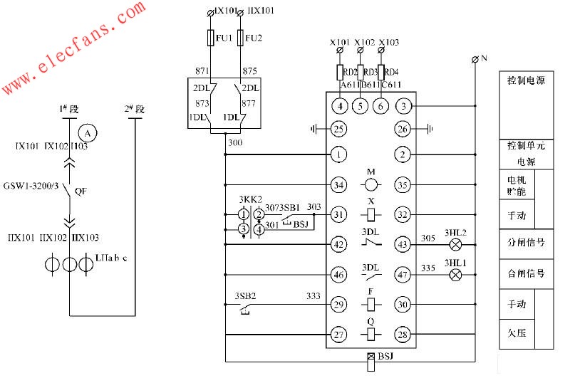 增加BSJ 后的聯(lián)絡柜控制電路圖  www.zgszdi.cn